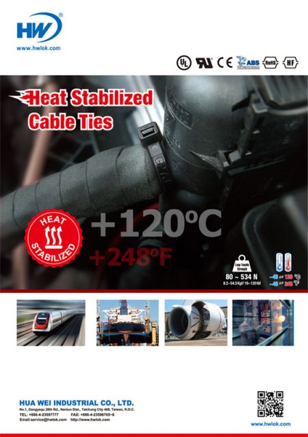 Flyer für wärme stabilisierte Kabelbinder